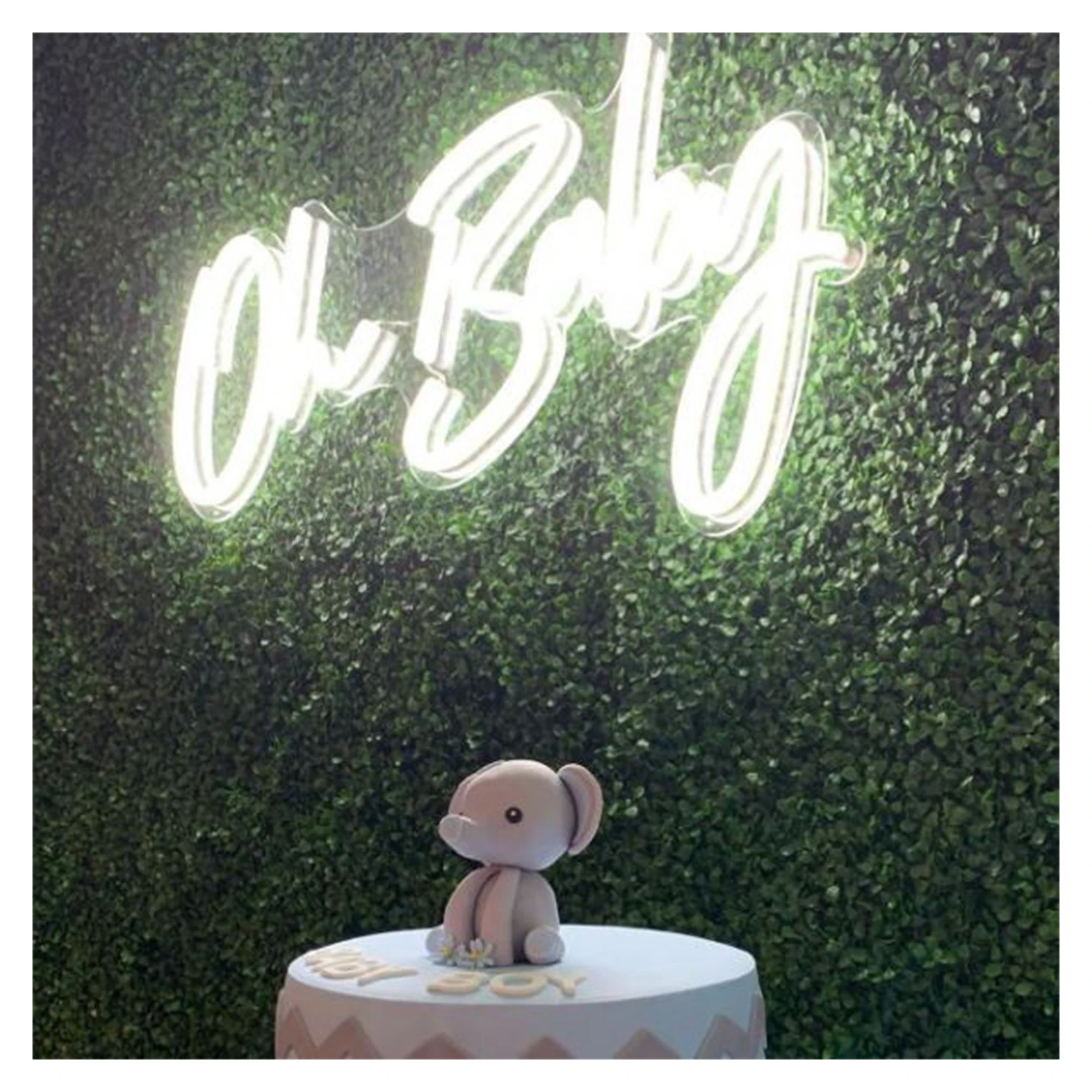 SignBoard with Illuminated Letters Oh Baby Neon Signs Custom LED Electronic Signs