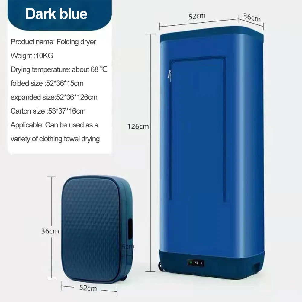 Mini Electric Clothes Dryer Electric Small Foldable Hot Air Heating Quick Dryer Home Travel Laundry Mini Portable Electric