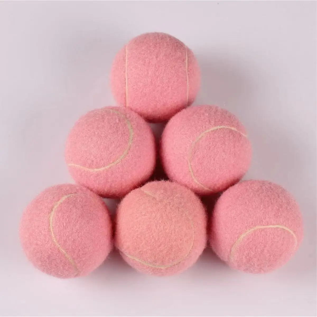 Wholesale Of New Products Custom Logo Macaron Color Tennis Ball Pastel Colored Natural Rubber Tennis Balls for Training