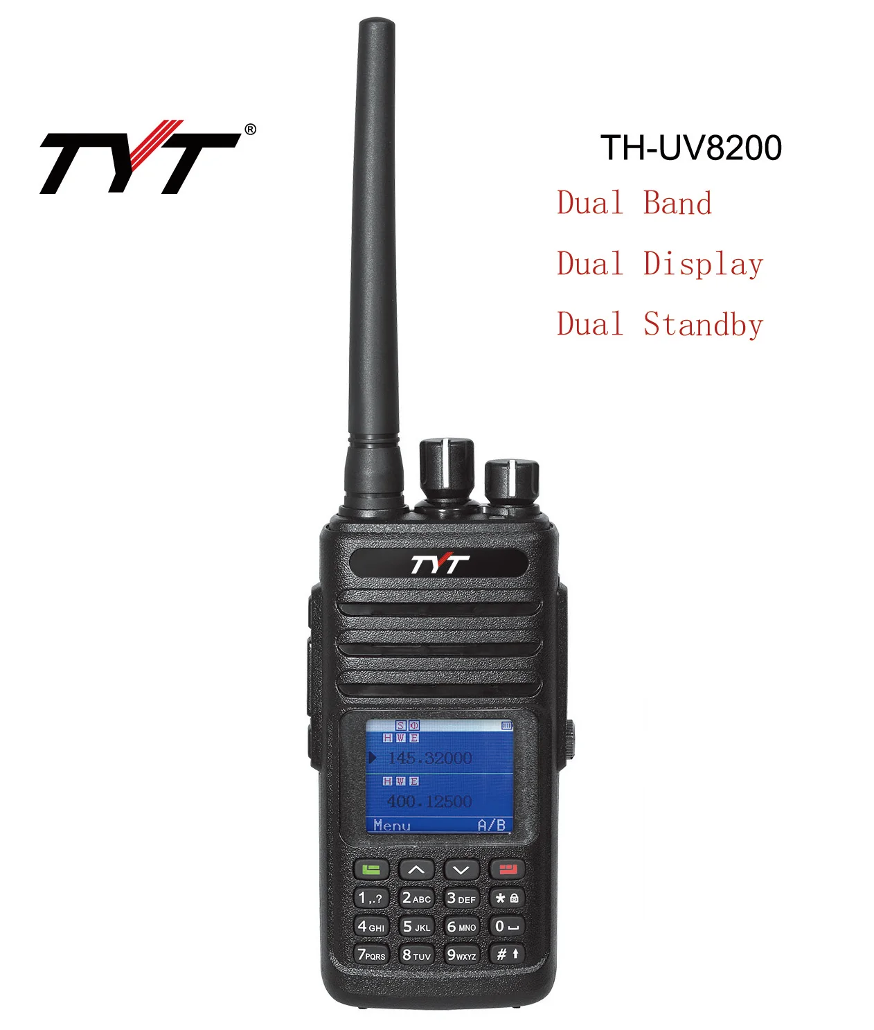 High power 10W TYT TH-UV8200 high-quality VHF UHF dual band walkie talkie waterproof hands free walkie talkie