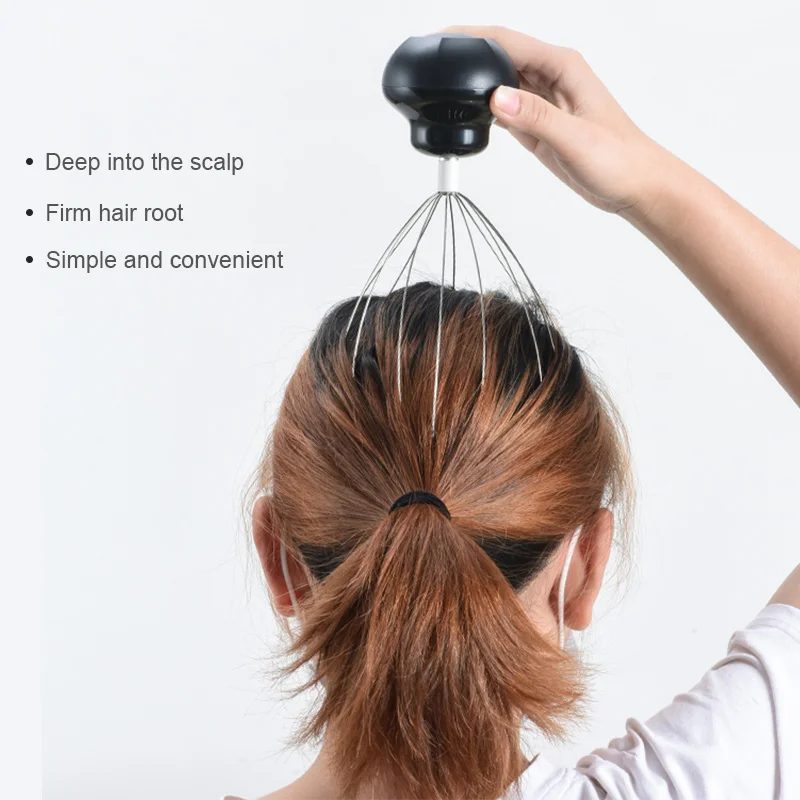 
Chinese Cheap Stress Release Personal Handy Steel Octopus Spider Wire Hair Scalp Head Massager 