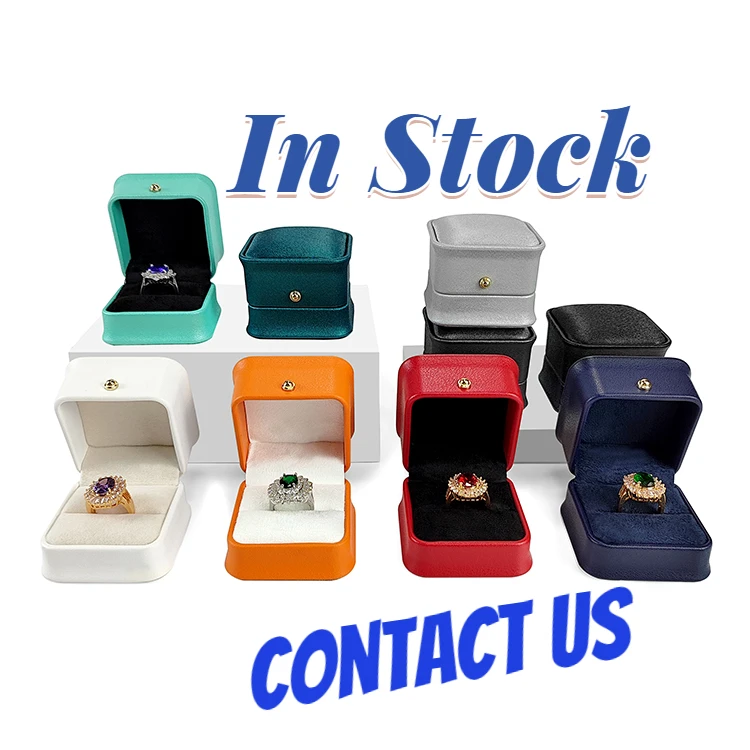 Factory luxury Custom Jewelry packaging box blue ring Box for jewelry gift