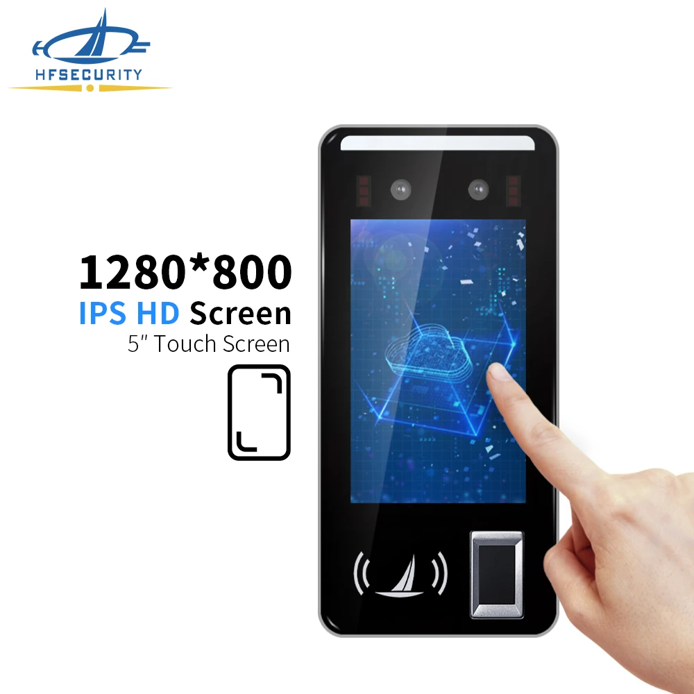 FR05 HFSecurity Portable Android More stable compatible Face Recognition Attendance Machine Biometric Access Control Products