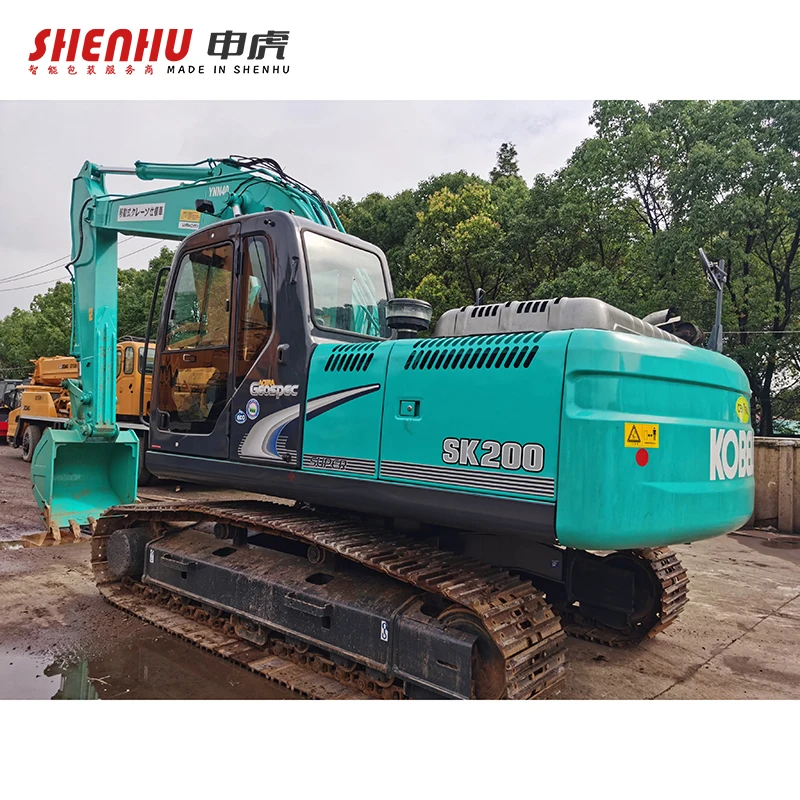 Japanese used kobelco sk200 kobelco excavator 20 ton hydraulic crawler second hand kobelco excavator