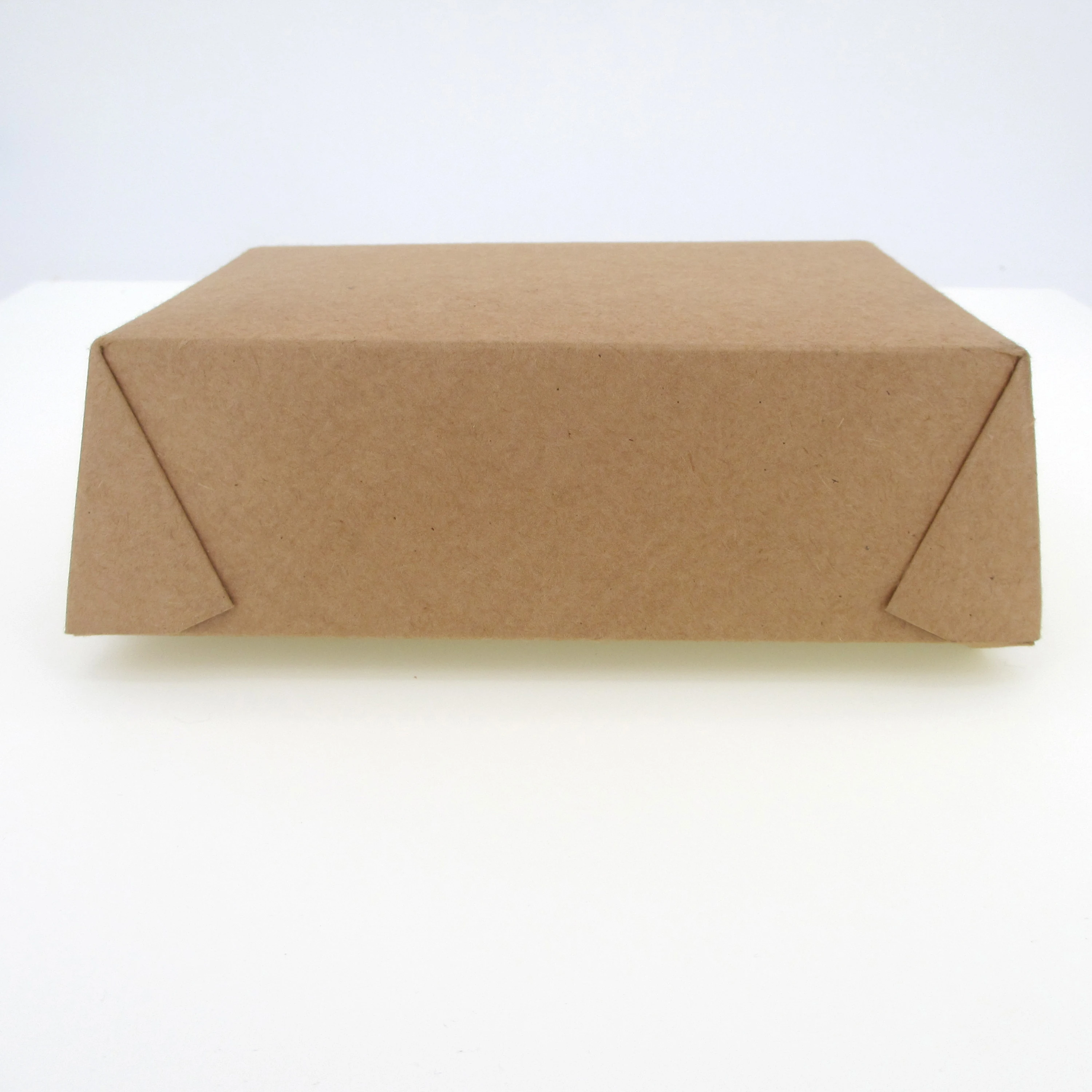 Доставка упаковка в наличии коричневый крафт складная коробка для пищевых продуктов