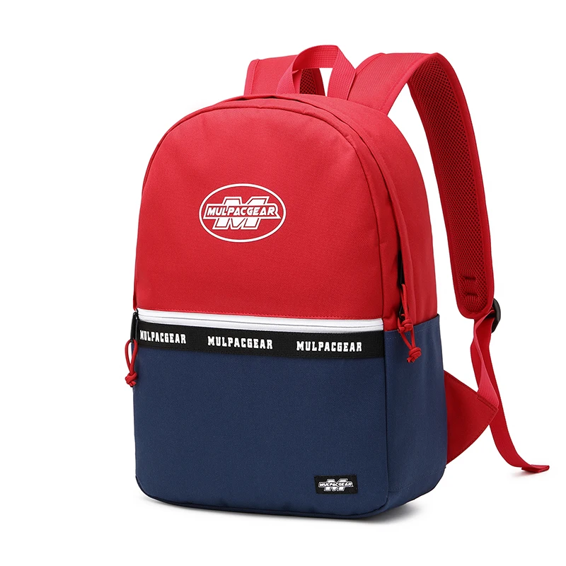 Bsci factory custom logo polyester book bags waterproof school backpacks for children university students