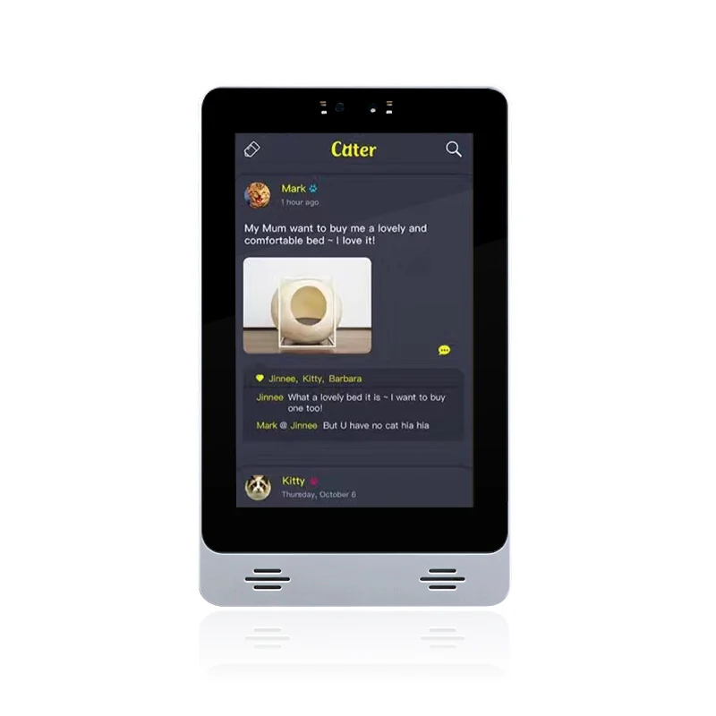 Portworld  8 inches Quad Core Rockchip Processor with Android 6 for Smart Homes Hotels Offices Industrial Use with POE