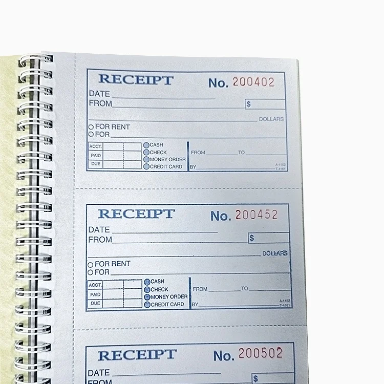 Custom bring a date coded note order menu wine list accounting supplies punch carbon-free paper copy