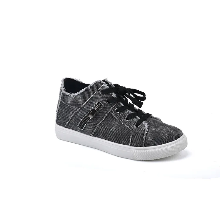 
Hot Sale Casual Women Canvas Shoes Comfortable Daily Wear Ladies Cheap Custom New Fashion Shoes 