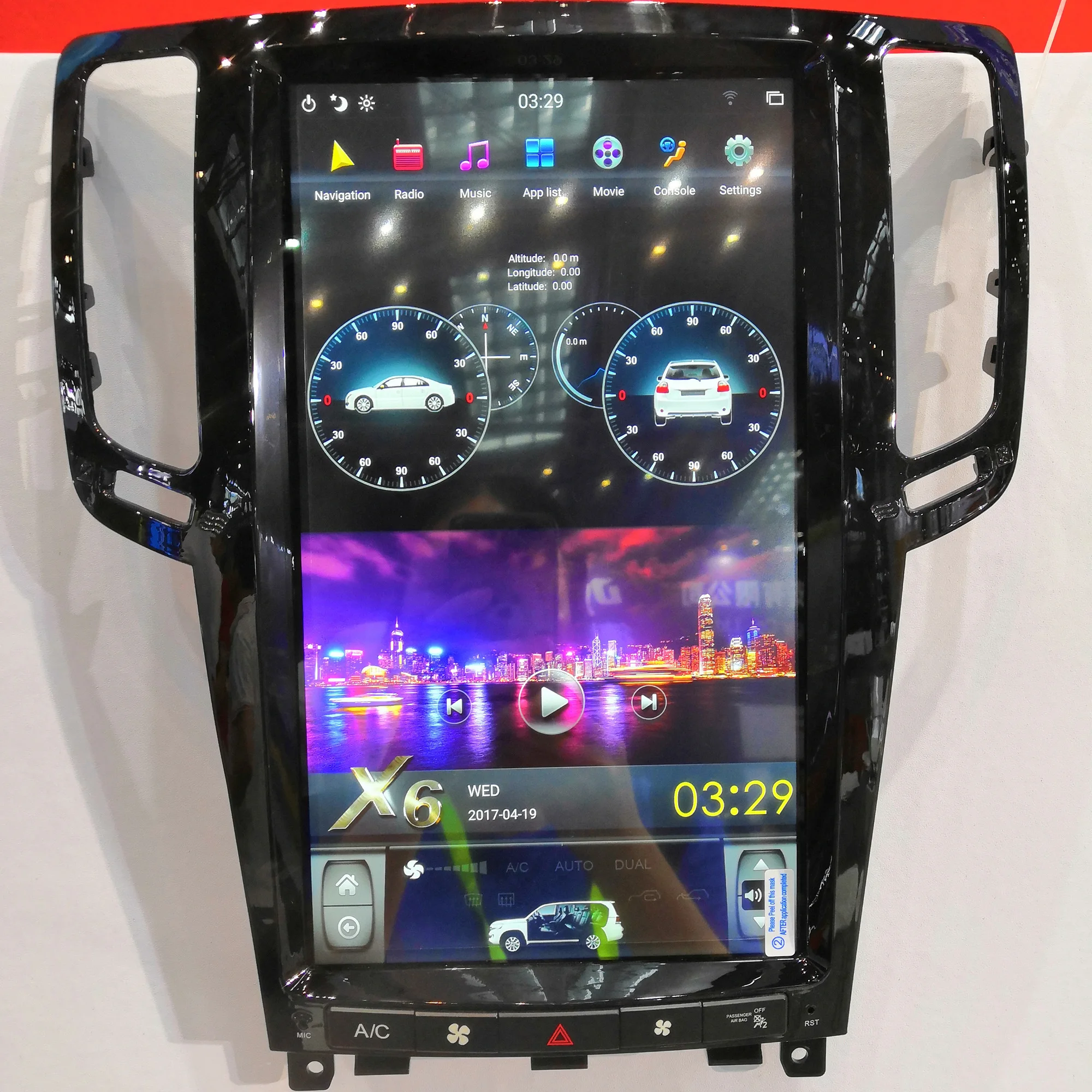 13.6' Vertical tesla style Android 11 Car DVD GPS Navigation for infiniti G25 G37 2007-2013 8G RAM 128G ROM 8 cores G6 RADIO