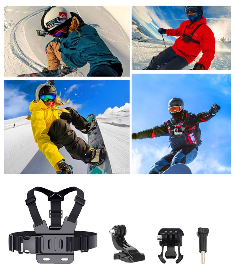  Go Pro Hero7 6 5 Session 4 3 + 2 1 черный серебристый SJ4000/ SJ5000/ SJ6000 DBPOWER AKASO 216 в
