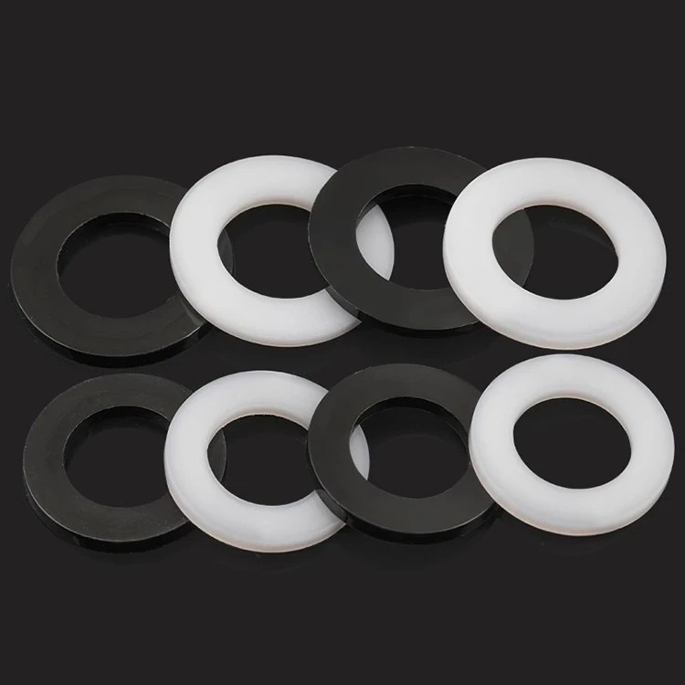 Black nylon washer Thick Plastic For Roofing Nails Nylon M2-M8 Clear Flat High Heat Resistant nylon washer  Washer Rubber