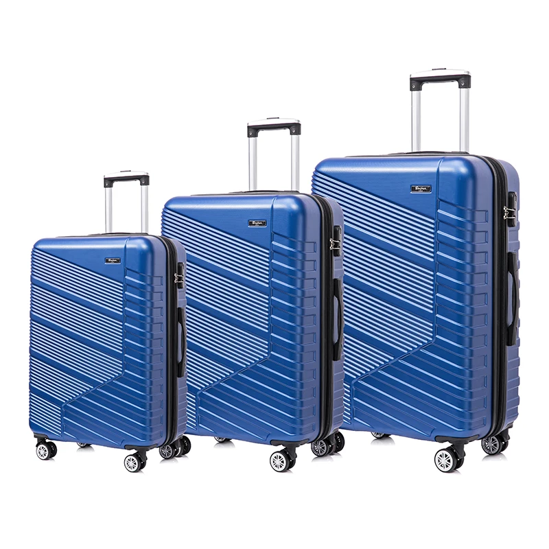 Unisex Trolley Double Row Universal Wheel Bag Suitcase Luggage Travelling Set of 3
