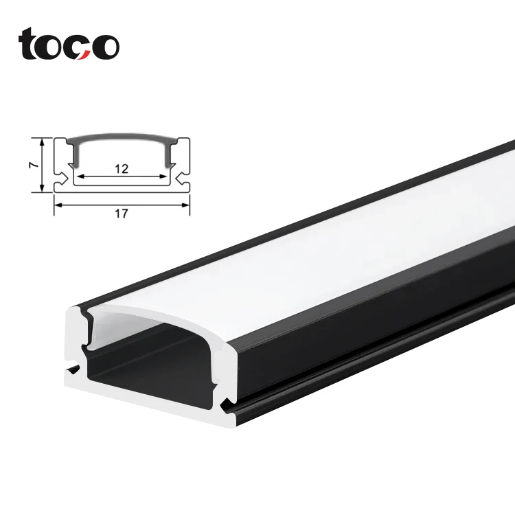 Polished Surface Mounted Pc Cover Aluminium Profile Extrusion Channel Linear Led Aluminum Profile