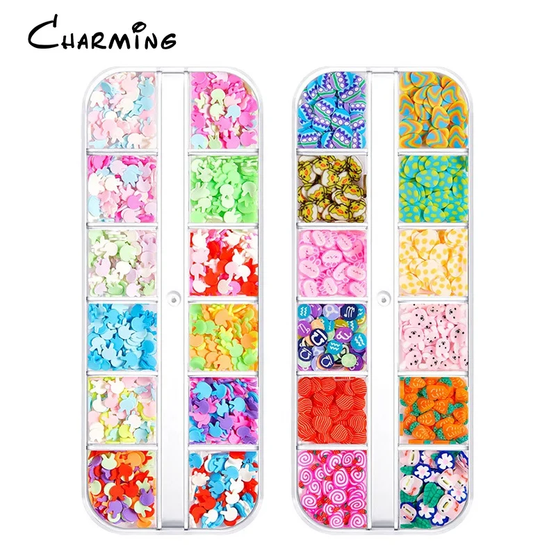 Polymer Clay Slices Sprinkles For Slime Filler DIY Clay Crafts Decoration Nail Art Easter