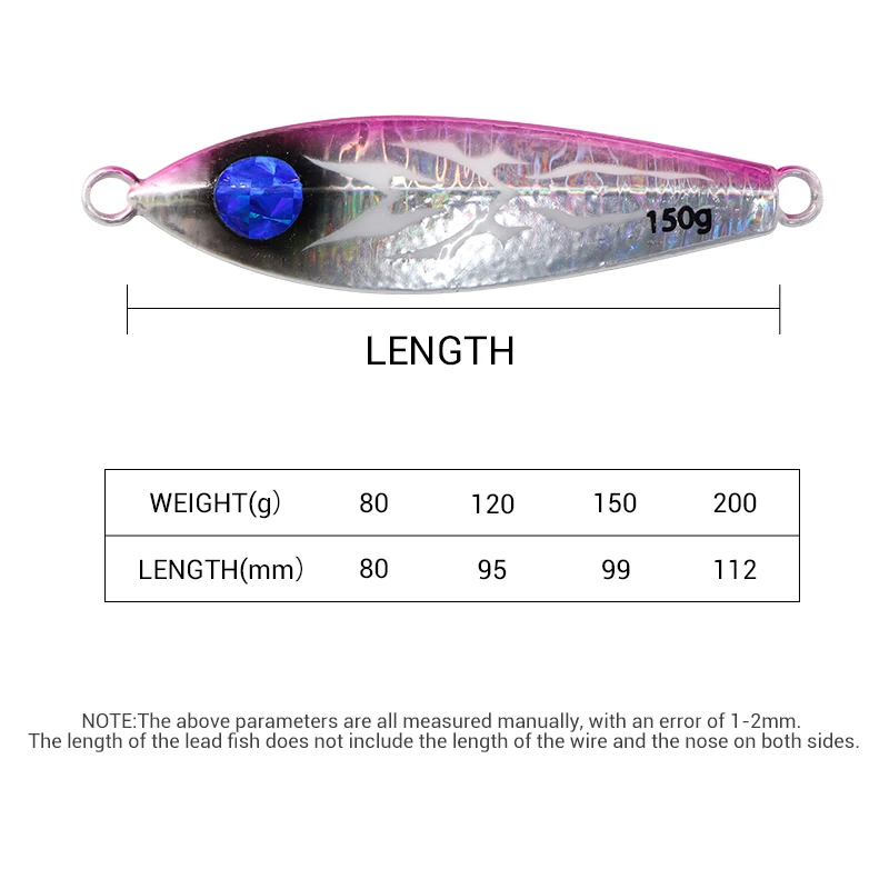 Hot selling iron plate 80g 120g 150g 200g jig metal tuna salmon fishing lure slow pitch jigs
