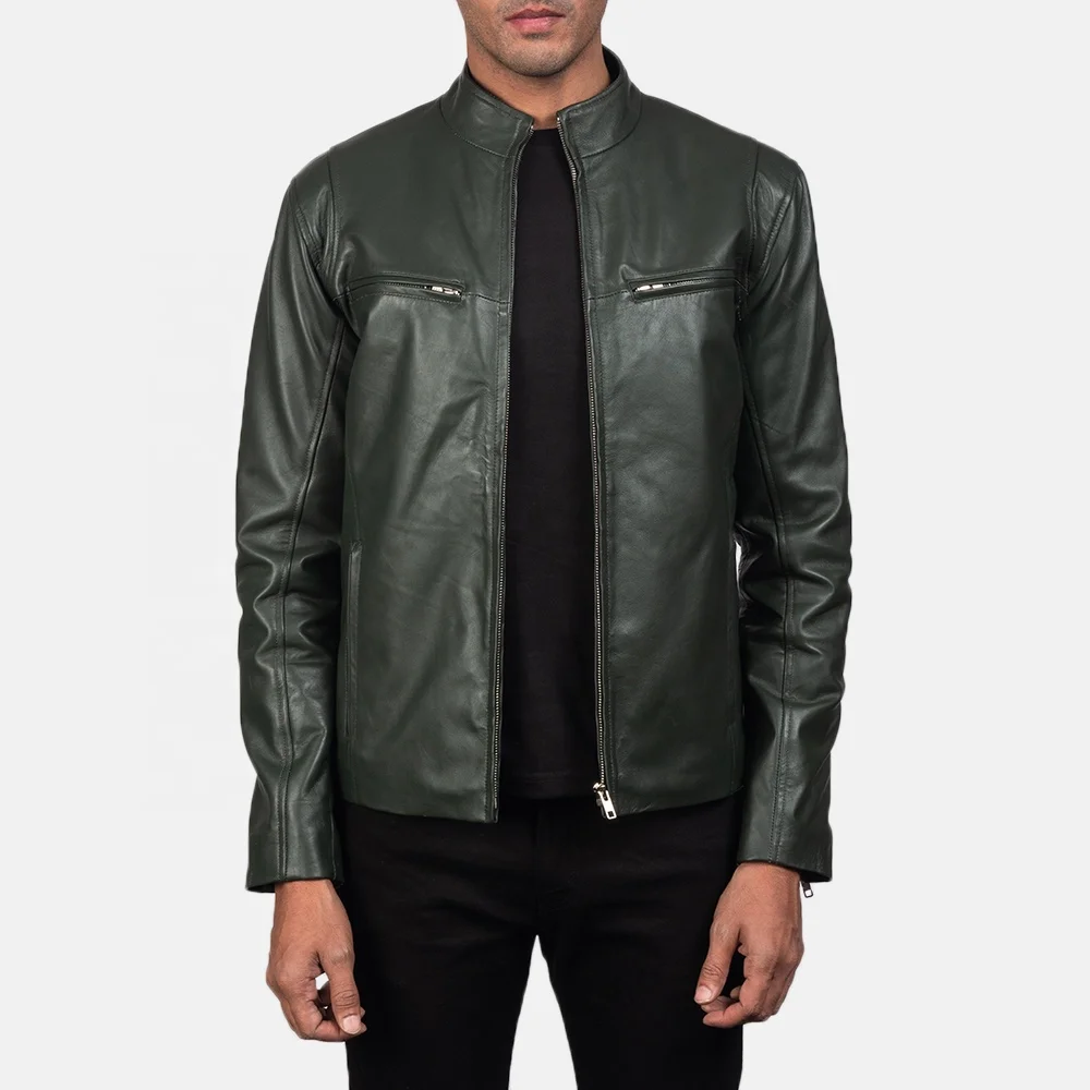 
Good Prices Men Biker Style Hip Hop Leather Jacket For Adults / Unisex Zipper Leather Jacket 