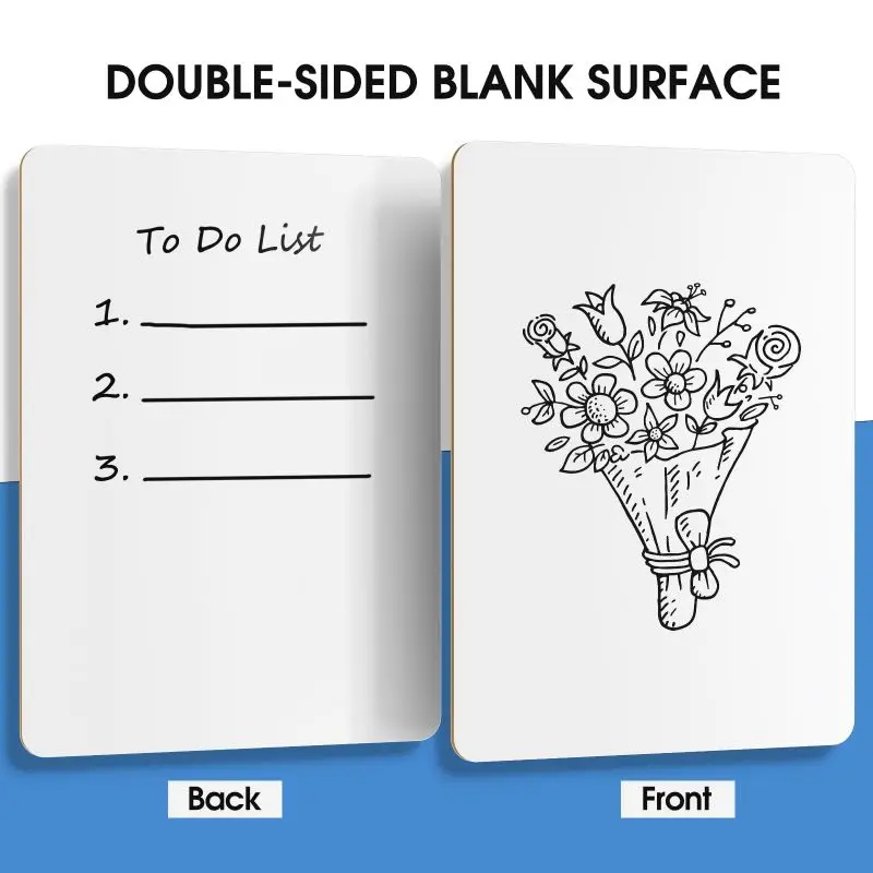 Small White Board 2 Pack Dry Erase Boards Double Sided Portable White Boards for Students