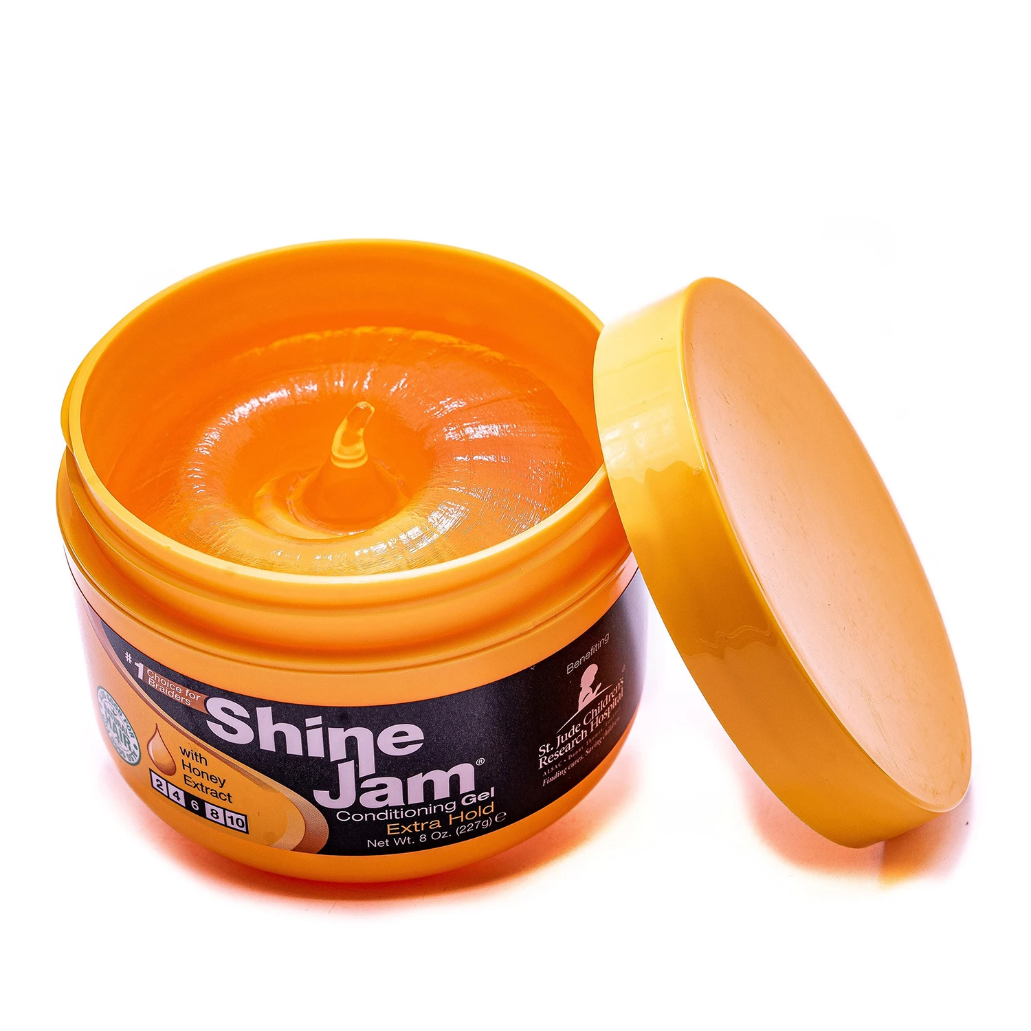 Wholesale Private Label Shine And Jam Hair Gel  Extra Hold Hair Gel Braid Conditioning Shining Curly Hair Twist Firm Braid gel