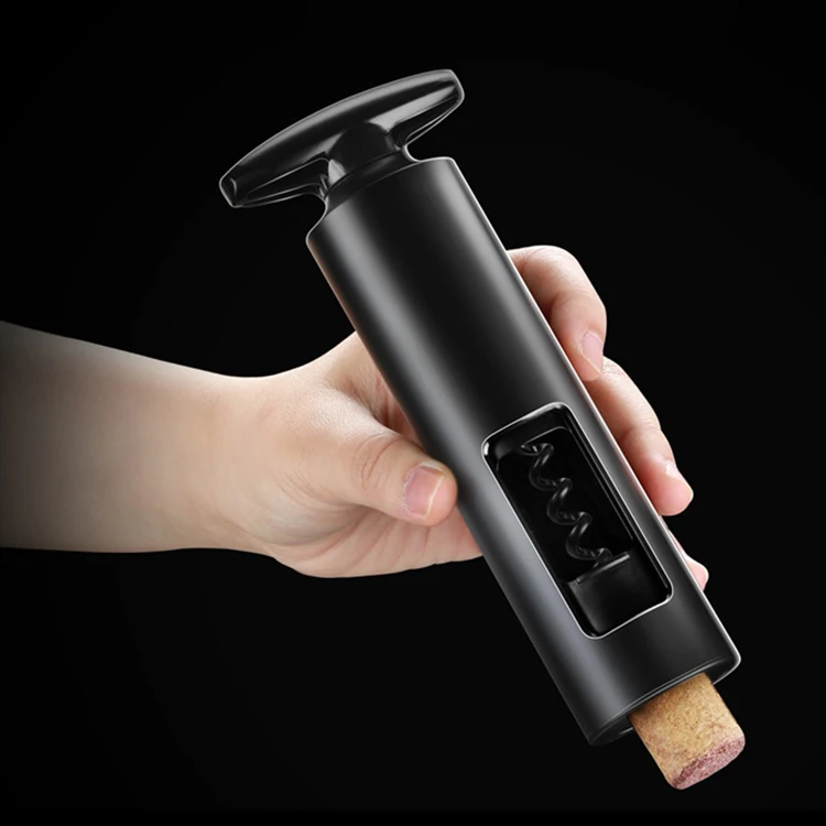 4-Piece Stainless Steel Corkscrew Opener Foil Cutter Wine Aerator Vacuum Stopper Kit Wine Opener Gift Set