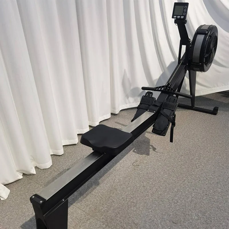 Factory Directly Sell Foldable Fitness Air Rower Exercise Bodybuilding Ningjin Air Resistance Rowing Machine For Men Fitness