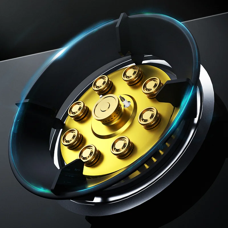 Газовая плита двойная домашняя настольная встраиваемая газовая с сжиженным газом энергосберегающий огонь