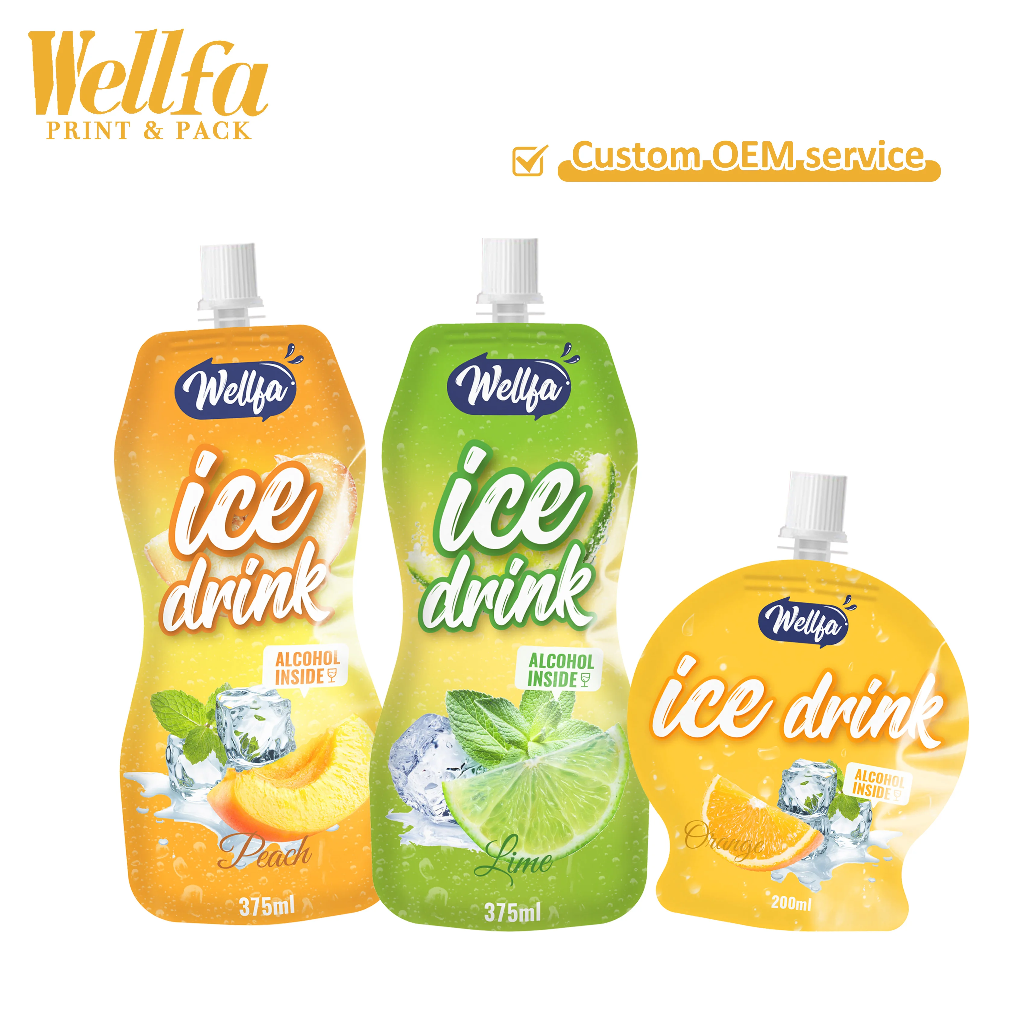 Doypack Suppliers Custom Logo Reusable Aluminum Foil 1000ml Sauce Spouted Bags Drink Juice Paste Tomato Spout Pouch Packaging