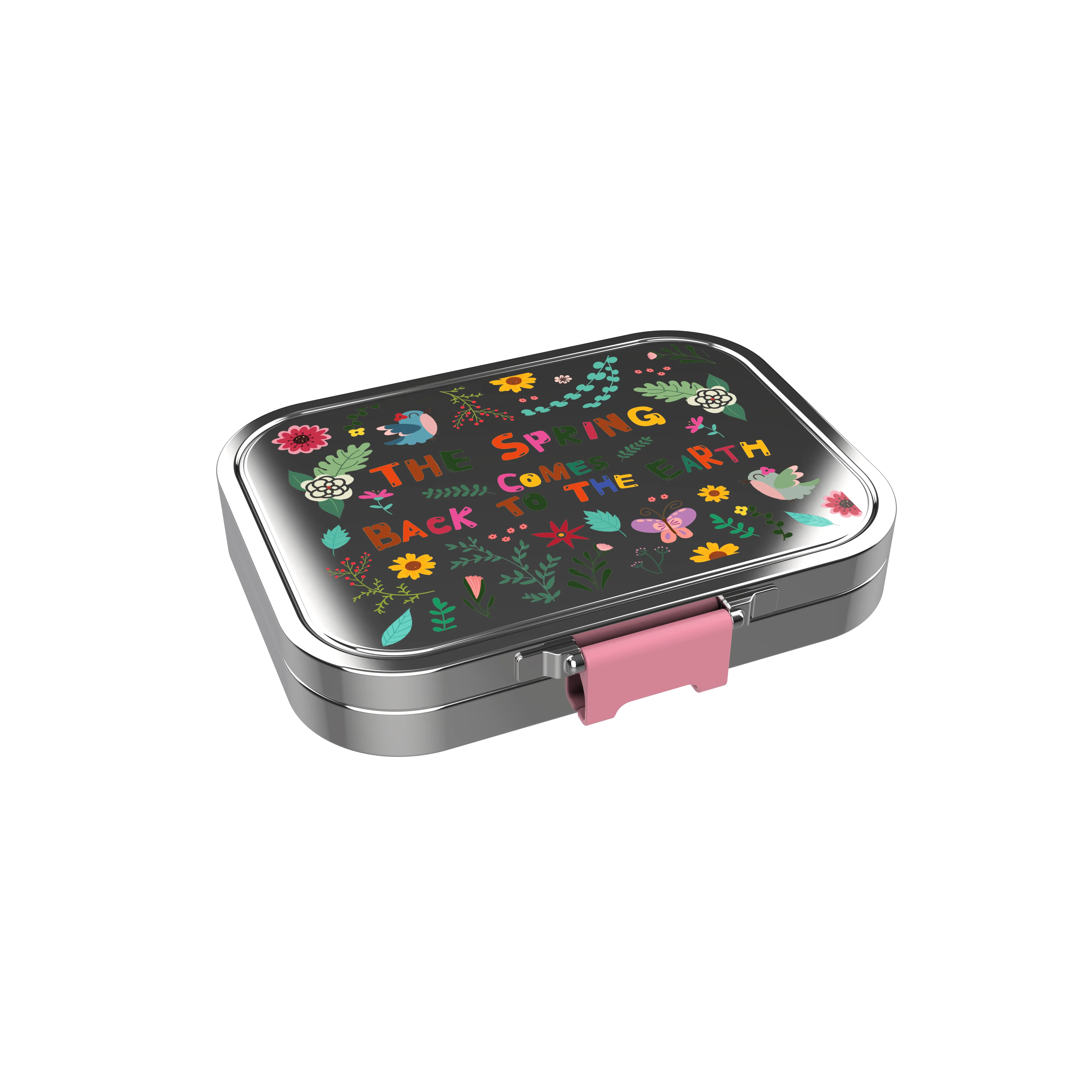 4 отсека Прямоугольный дизайн BPA бесплатно и экологически чистый OEM Герметичный Набор из нержавеющей стали для школьников Bento Kid Ланч-бокс