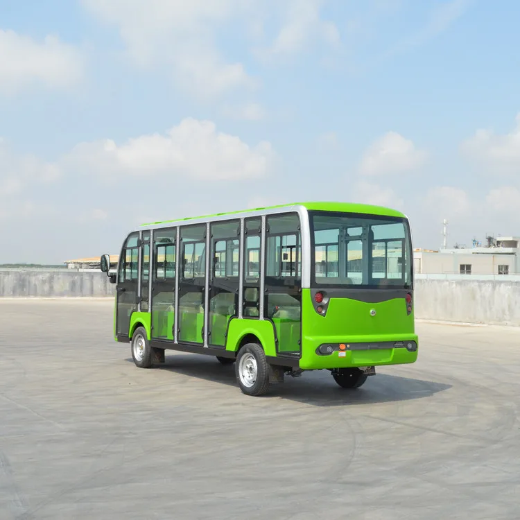 Factory Direct CE Approved 14 Seats  72V 7.5KW Electric City Bus Amusement Sightseeing Car With Doors