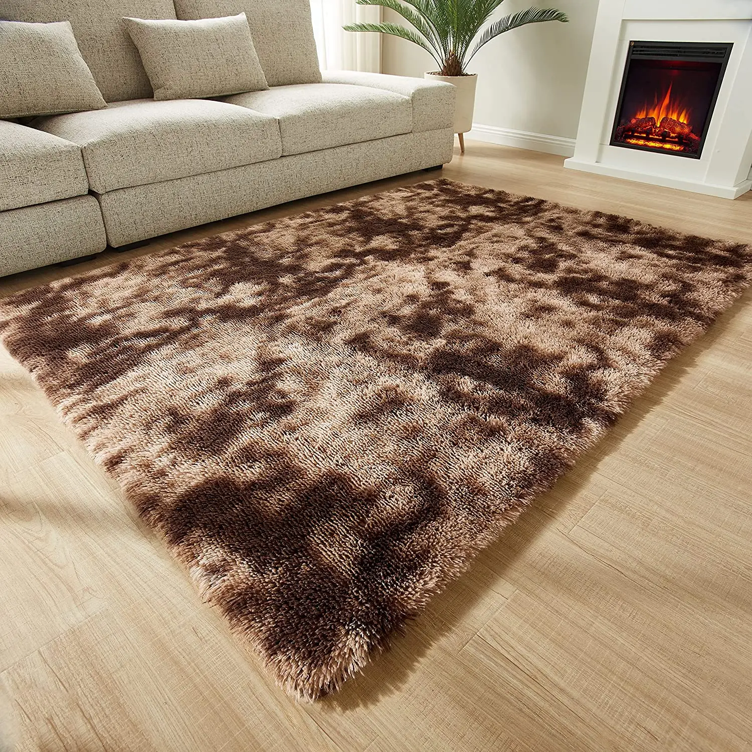 Custom Design Modern Area Rugs Shaggy Carpet Floor Pv Plush Decor Tie-dyed Carpet