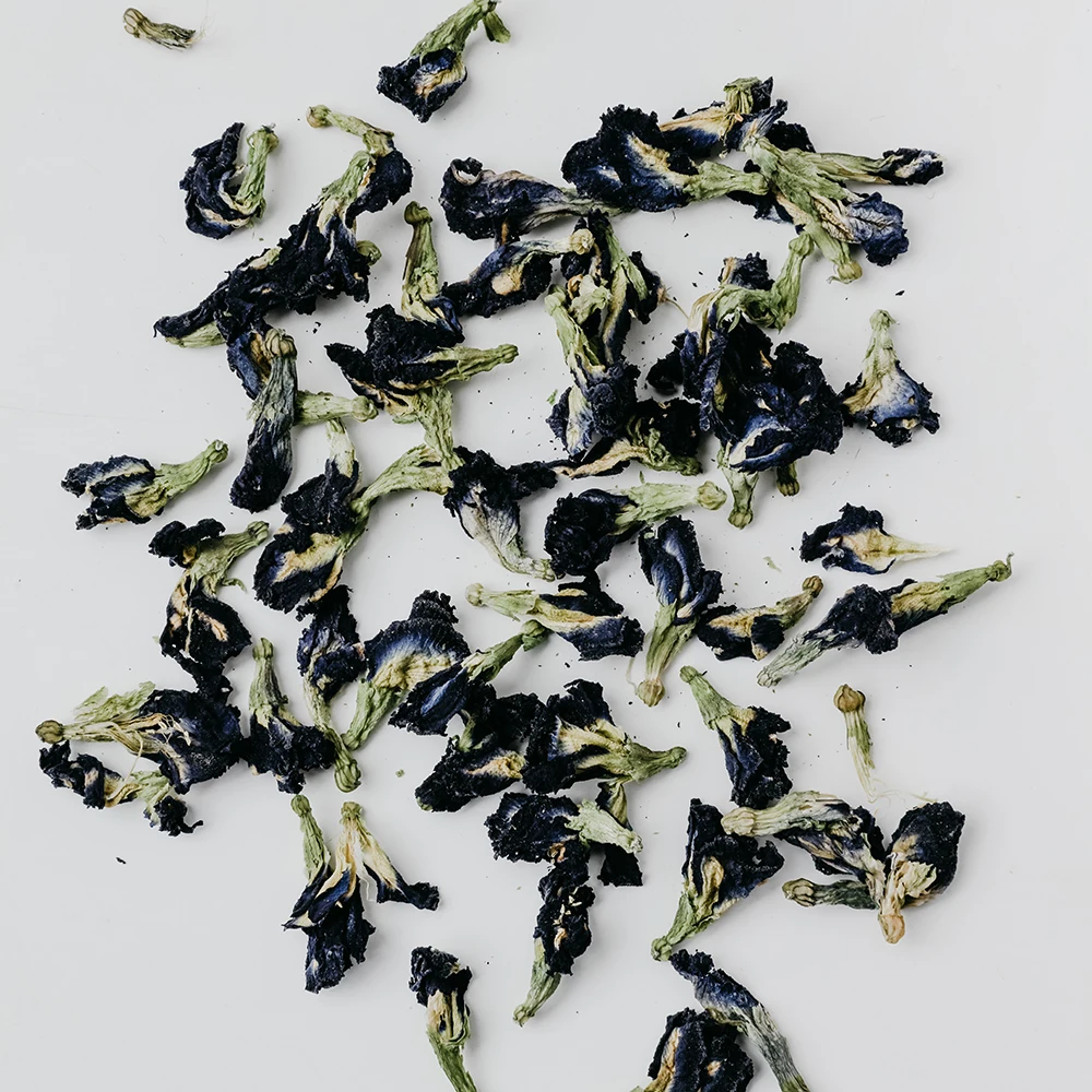 Customization Packaging Canned Herbal Detox Tea 100% Pure  healthy Blue Dried Butterfly Pea Bubble Tea Full of Vitamin