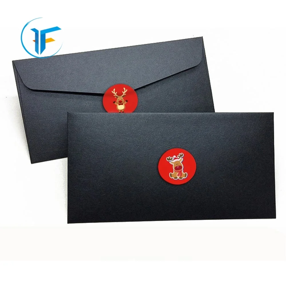 500pcs Round Merry Christmas Stickers Thank You Card Box Package Label Sealing Stickers