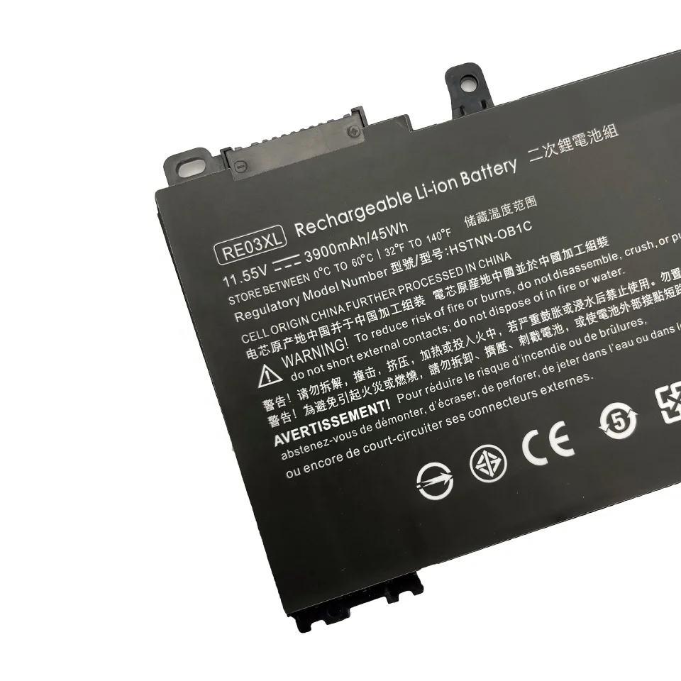 Factory Wholesale laptop battery RE03XL for HP ProBook 430 G6, 440 G6, 450 G6, 455 G6, zhan 66 AMD, zhan 66 G2 14 Series