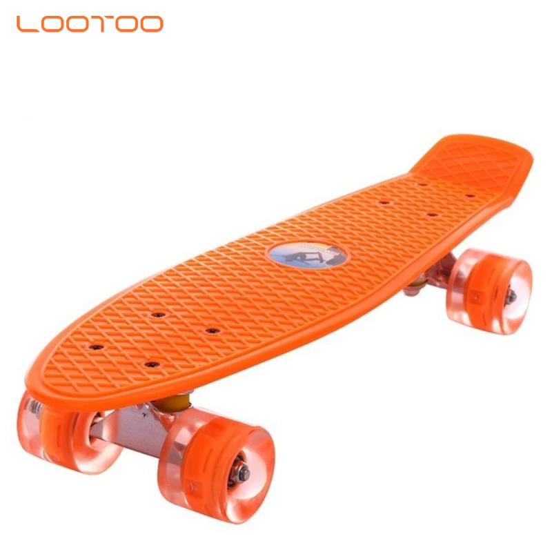 New Skate Board Plastic Colorful Learning Cruiser Skateboard Kids Scooter for Boys Girls Beginner
