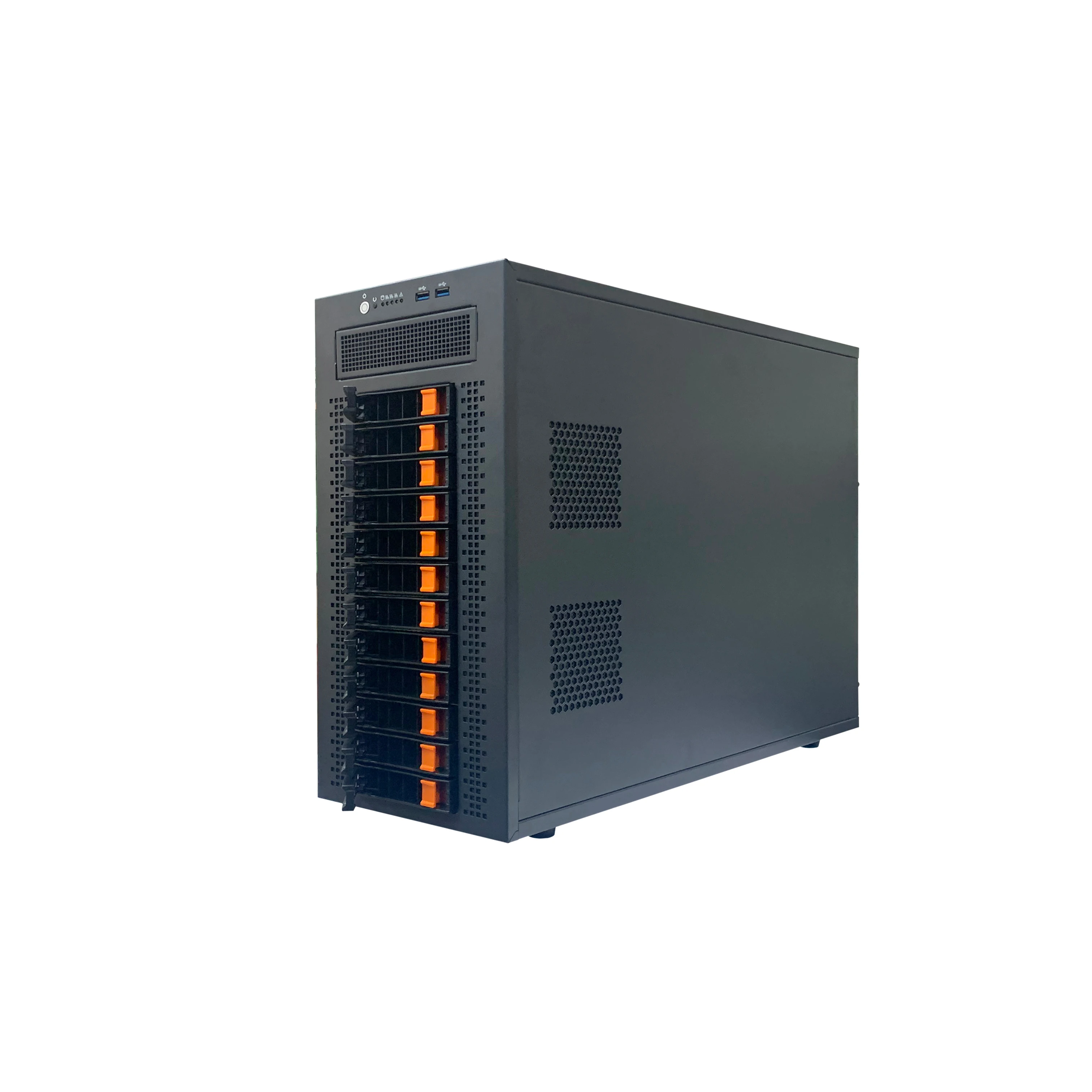 Star Trade Festival stocking 12-bay hot-swappable NAS 3.5 2.5 SATA ATX storage server chassis