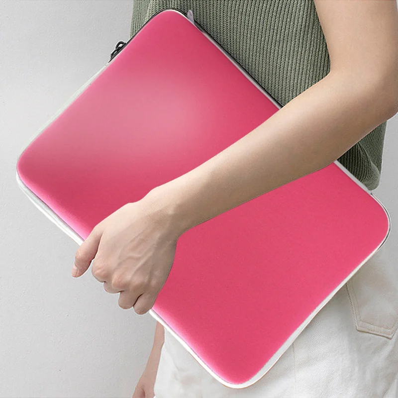 Custom print logo 13 inch portable neoprene Computer Bag 15 inch neoprene  laptop bag