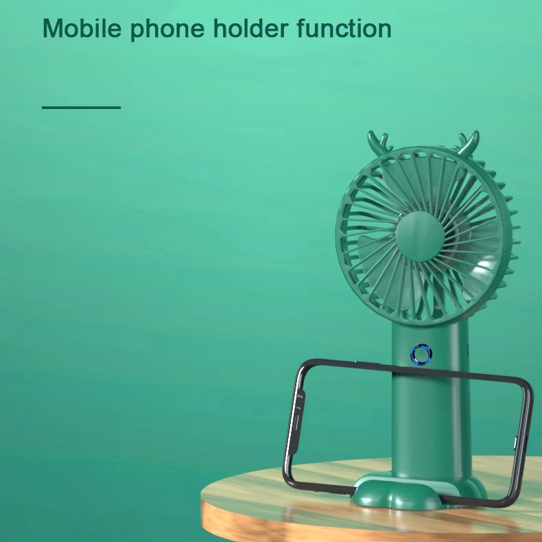 Portable Handheld Fan Rechargeable Table Desk Fan Air Cooling Battery Charging Mini Personal Hand Held Handy Fan