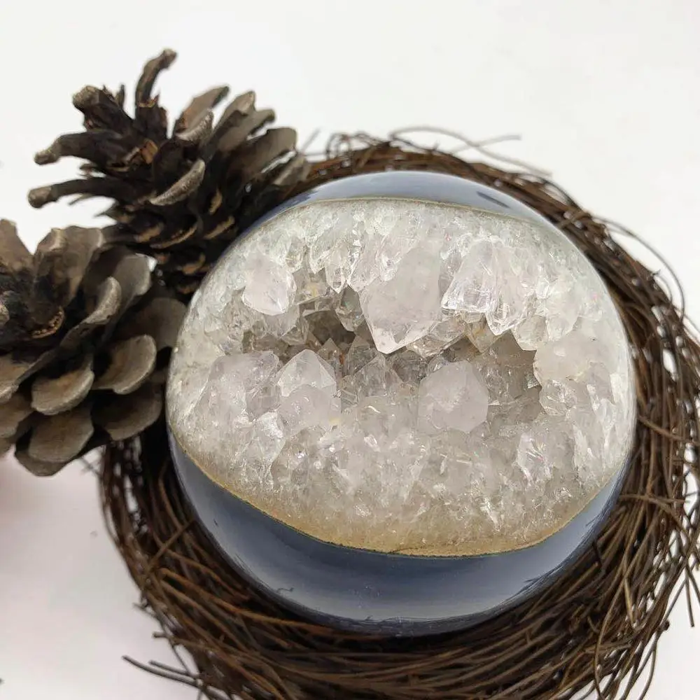 Best Selling High Quality Natural Agate Geode Sphere Crystal Ball