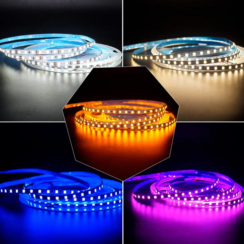 24V 12V SMD2835 LED Light Strips 60/120/240leds Warm White For Home Decor Led Room Night Lights Smd 2835 Strips Led Strip Light