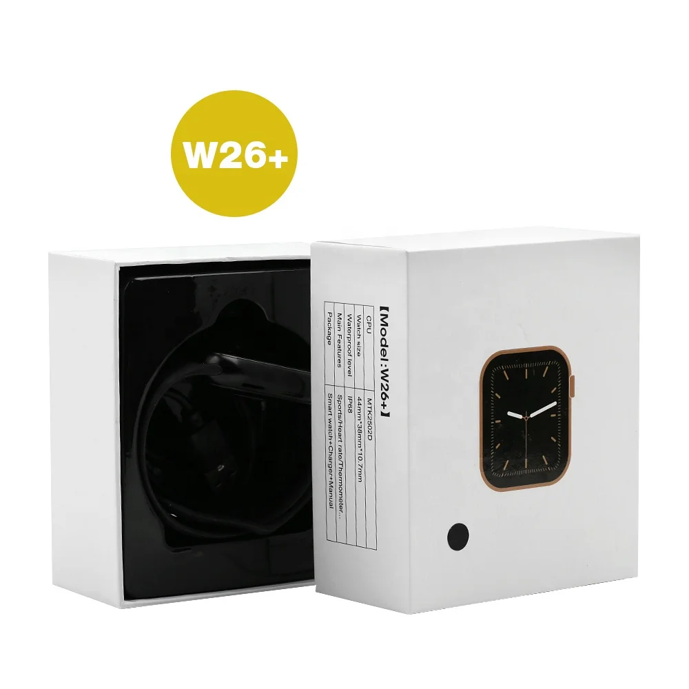 2021 New smartwatch W26 Reloj Inteligente series 6 wristband online  price iwo w26 plus pro smart watch w26+