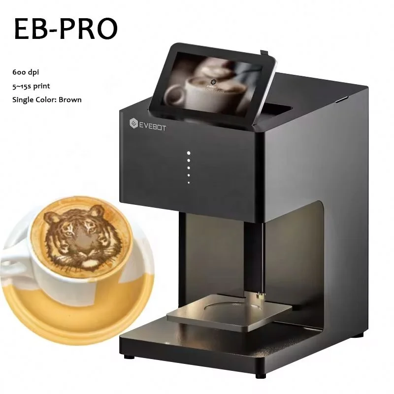 WISEPRINT Automatic Evebot Coffee Art Printer Hd Selfie Coffee Printer Edible DIY Picture Printing Machine