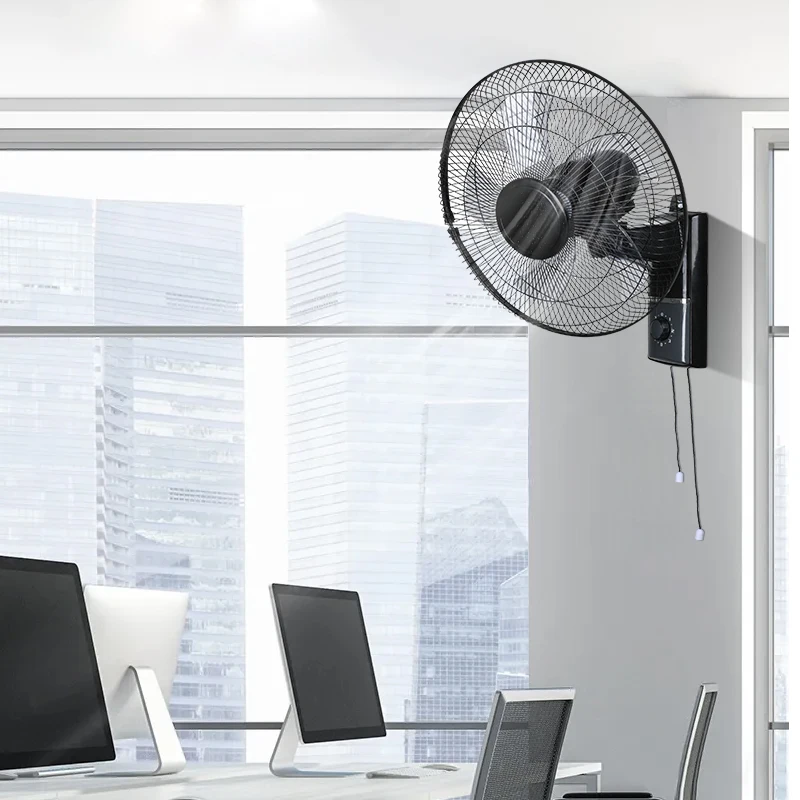 Comprehensive Wind Angle Air Supply 16 Inch Rechargeable Wall Mounted Fan Both Indoor And Outdoor Use