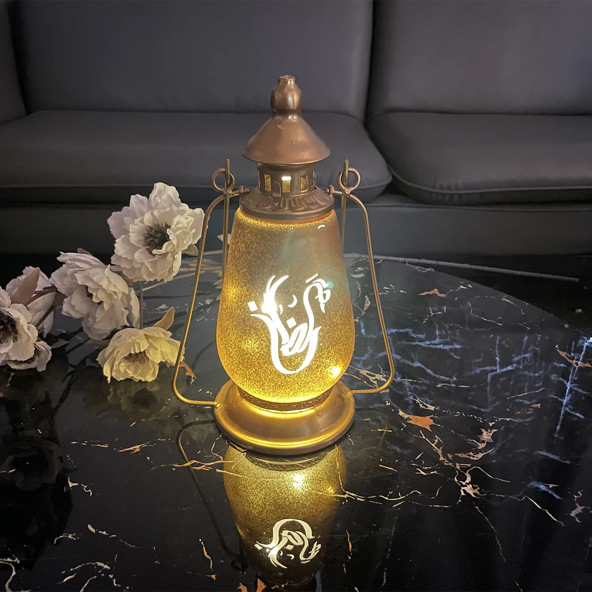 Portable Horse Lamp Candle Holder Decor Lantern Lamp Vintage Decor Christmas Vintage Lantern Vintage Rustic Lamp