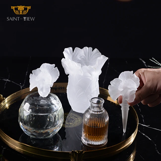 High Quality Factory Wholesale Crystal Oil Bottle Fragrance Set Wedding Giveaways for Guest Gift Package