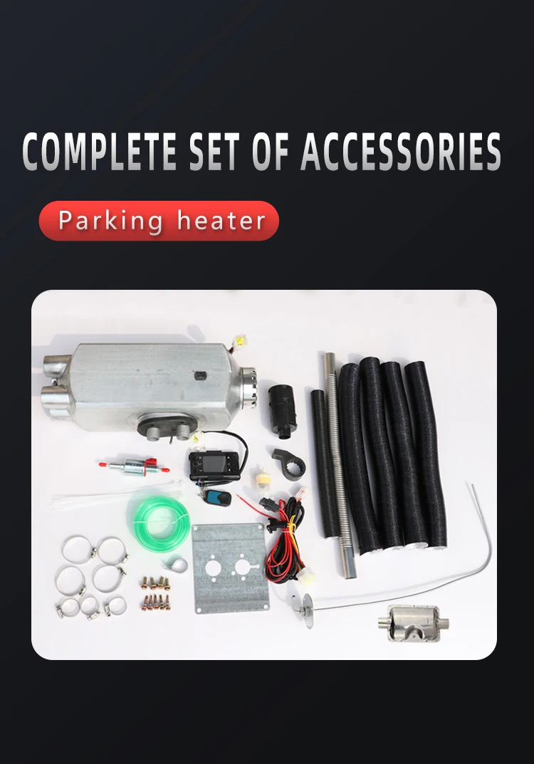 for cars, saloon cars, trucks, boats, tents, caravans and railway vehicles LCD display 12v 24V 5KW portable diesel heater