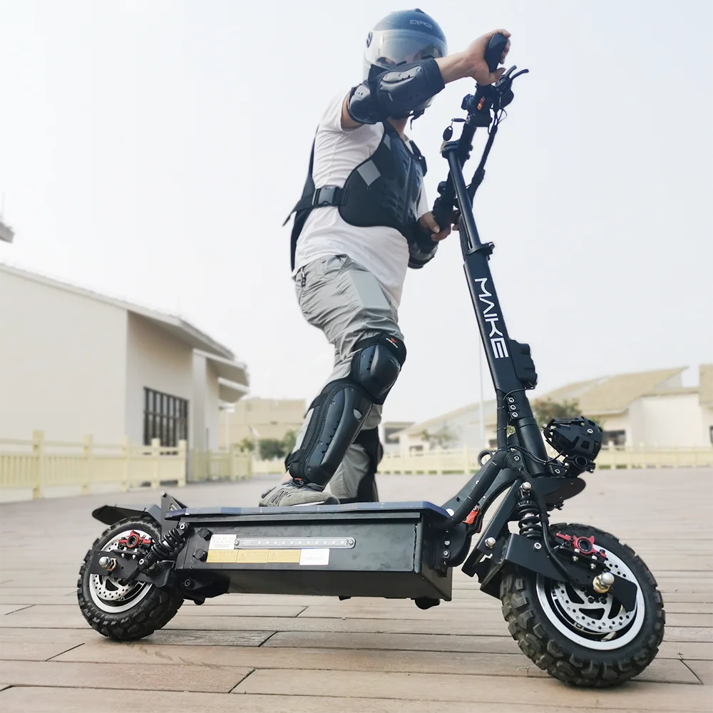 Maike KK4S dual motor 60v 26ah 3200w lithium battery for big wheel two wheel off road foldable adult fat tire   electric scooter