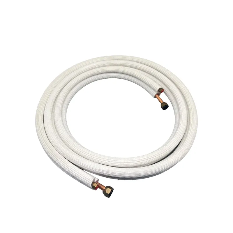 1/4 HVAC Air Conditioner Insulated Copper Pipe /insulated copper pipes for air conditioners