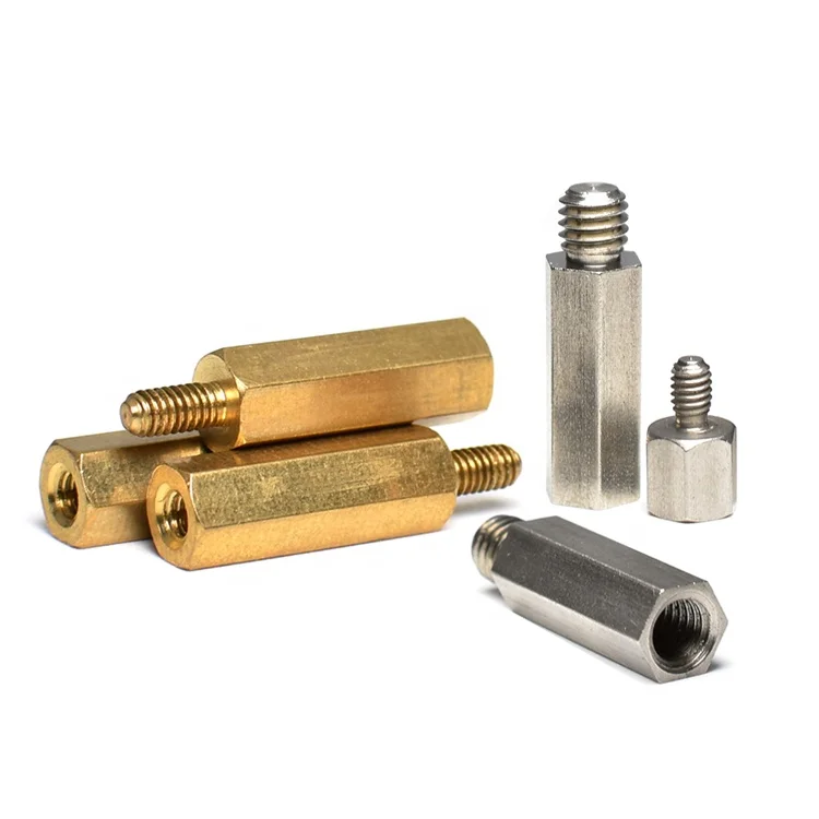 Double head male and female thread pcb hex standoff screw board rack hardware quick snap threaded spacer M2 M2.5 M3 M4 15mm 25mm