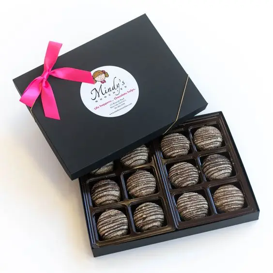 Wholesale Price  Luxury Small Edibles Eid Gift Chocolate Packaging Box For Macaron Food Chocolate Candy Packaging