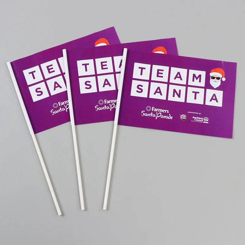 Paper Custom Hand Wave Flag  Festival Event Campaign Flag